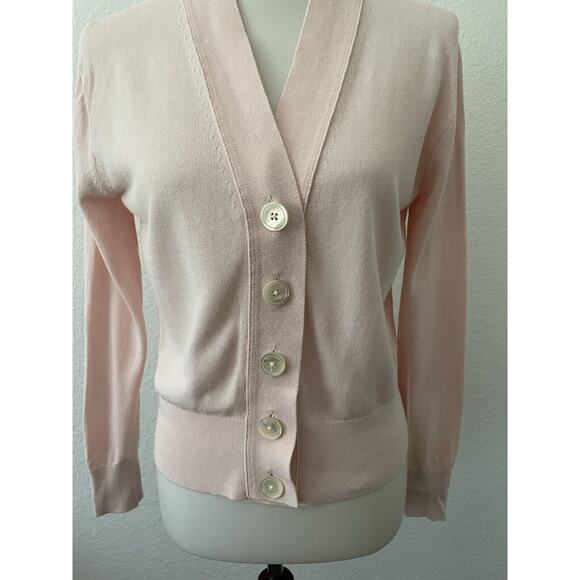 J. Crew Sweater Cardigan Button Front Cotton Blend - Picture 3 of 9
